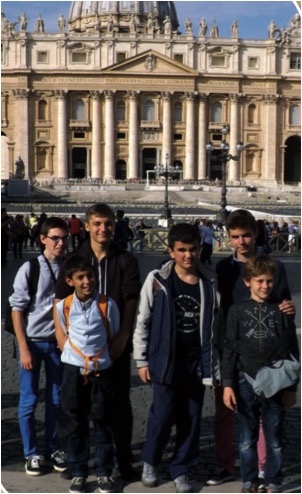 pèlerinage enfants coeur Assise et Rome