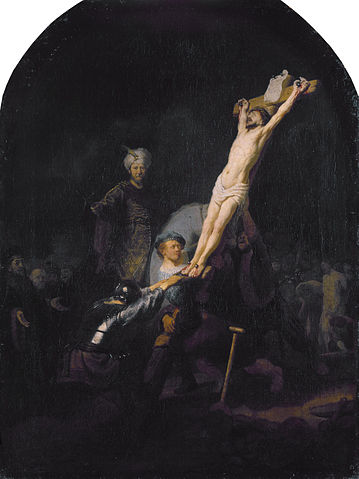 359px Raising of the Cross by Rembrandt van Rijn